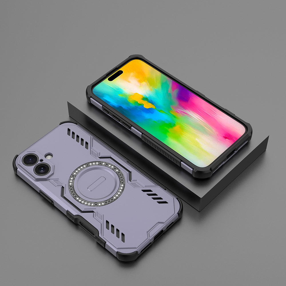Hybrid Military Grade Shockproof Protection PC-TPU MagSafe Cover for Apple iPhone 16 Plus