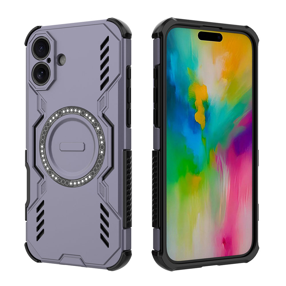 Hybrid Military Grade Shockproof Protection PC-TPU MagSafe Cover for Apple iPhone 16 Plus