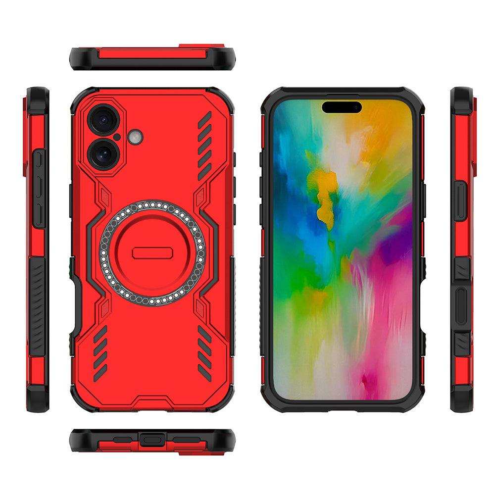 Hybrid Military Grade Shockproof Protection PC-TPU MagSafe Cover for Apple iPhone 16 Plus