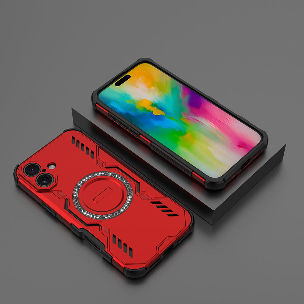 Hybrid Military Grade Shockproof Protection PC-TPU MagSafe Cover for Apple iPhone 16 Plus