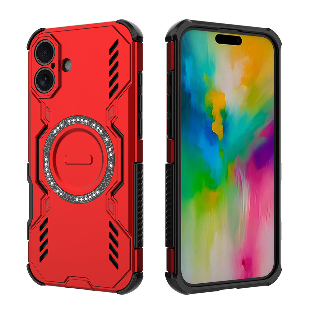 Hybrid Military Grade Shockproof Protection PC-TPU MagSafe Cover for Apple iPhone 16 Plus