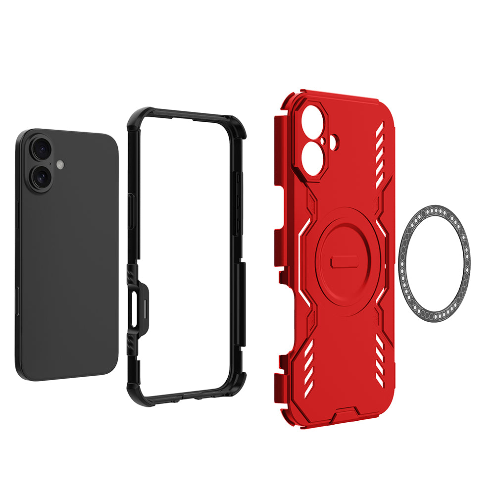 Hybrid Military Grade Shockproof Protection PC-TPU MagSafe Cover for Apple iPhone 16 Plus