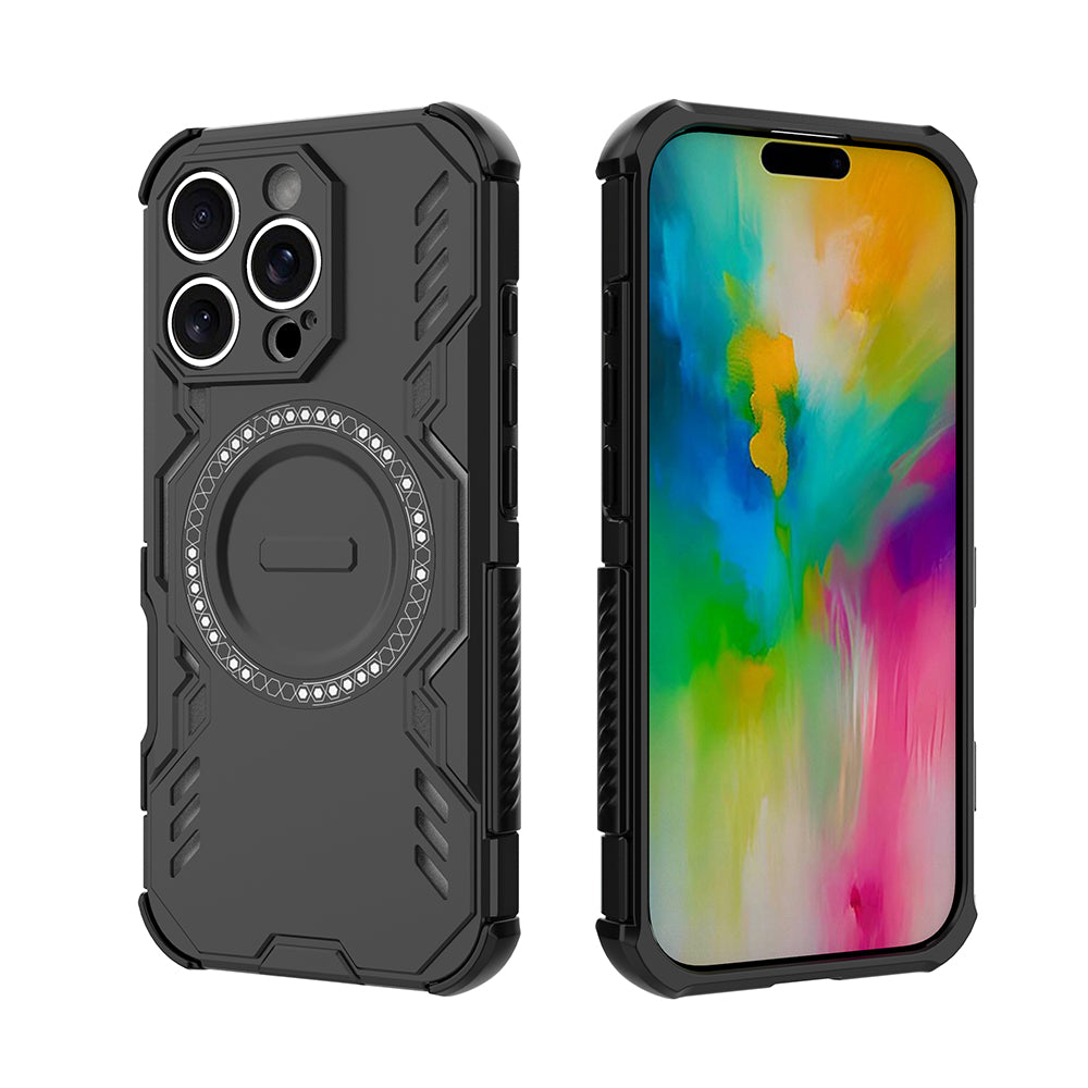 Hybrid Military Grade Shockproof Protection PC-TPU MagSafe Cover for Apple iPhone 16 Pro