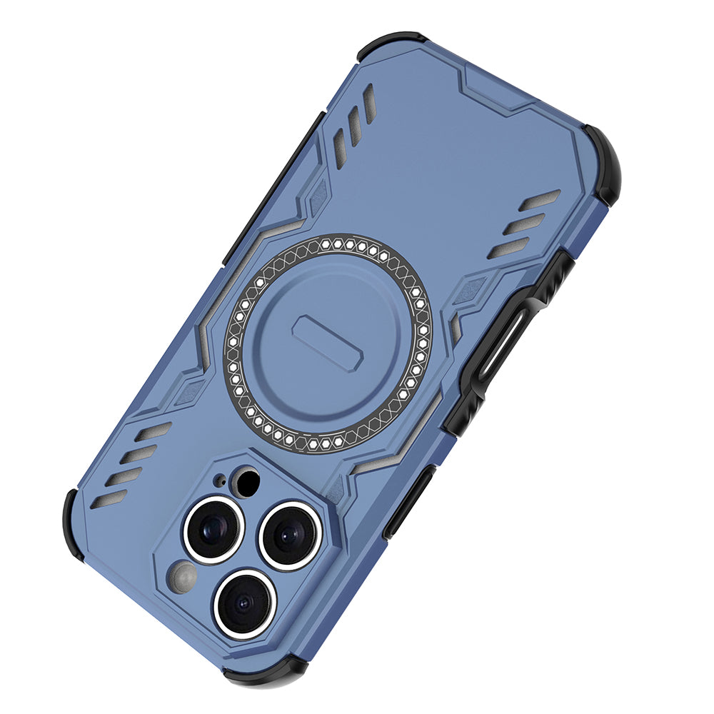 Hybrid Military Grade Shockproof Protection PC-TPU MagSafe Cover for Apple iPhone 16 Pro