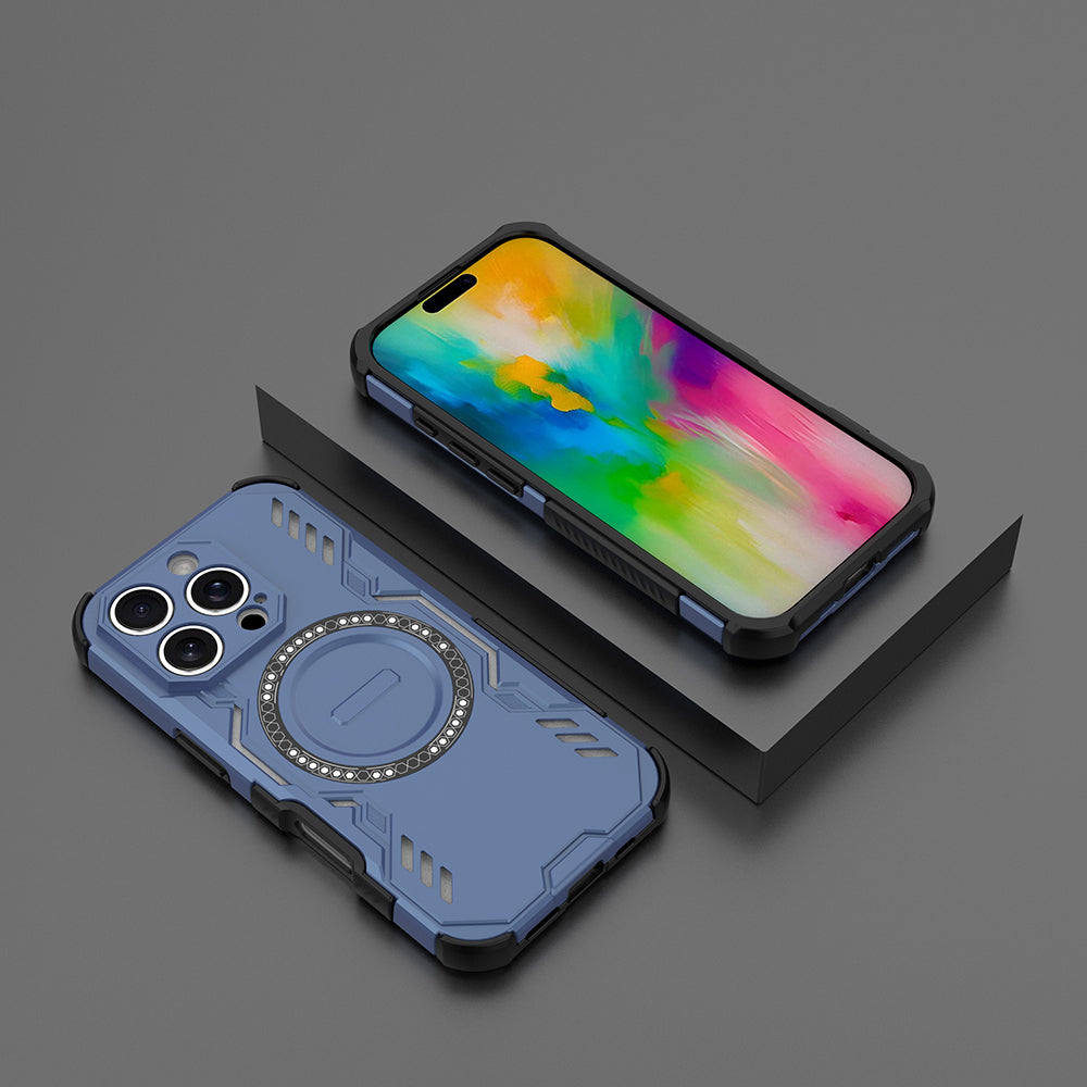 Hybrid Military Grade Shockproof Protection PC-TPU MagSafe Cover for Apple iPhone 16 Pro