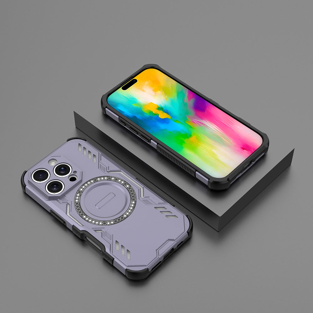 Hybrid Military Grade Shockproof Protection PC-TPU MagSafe Cover for Apple iPhone 16 Pro