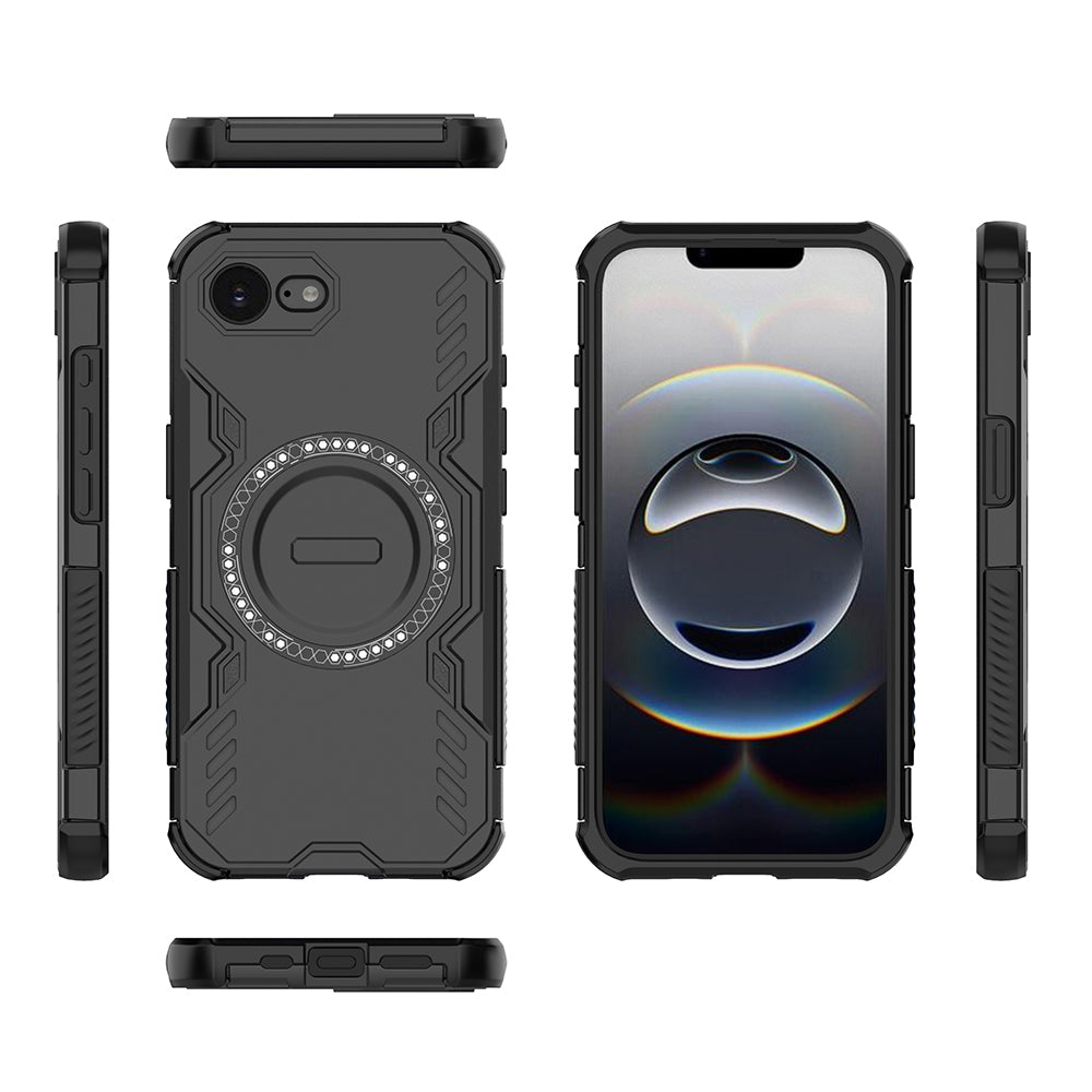Hybrid Military Grade Shockproof Protection PC-TPU MagSafe Cover for Apple iPhone 16e