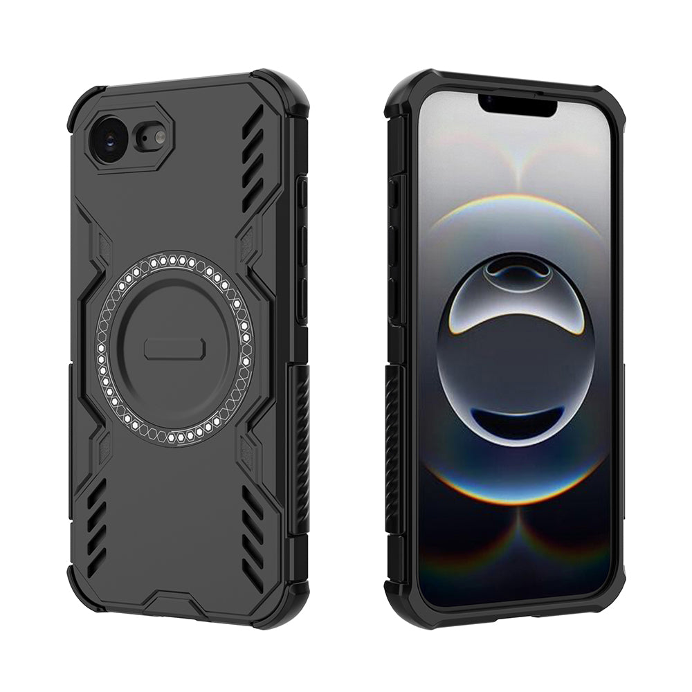Hybrid Military Grade Shockproof Protection PC-TPU MagSafe Cover for Apple iPhone 16e