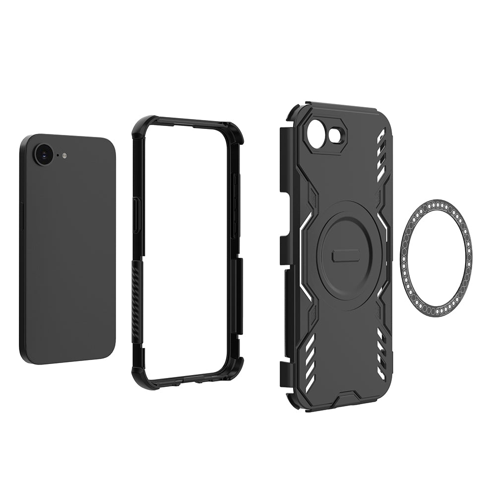 Hybrid Military Grade Shockproof Protection PC-TPU MagSafe Cover for Apple iPhone 16e