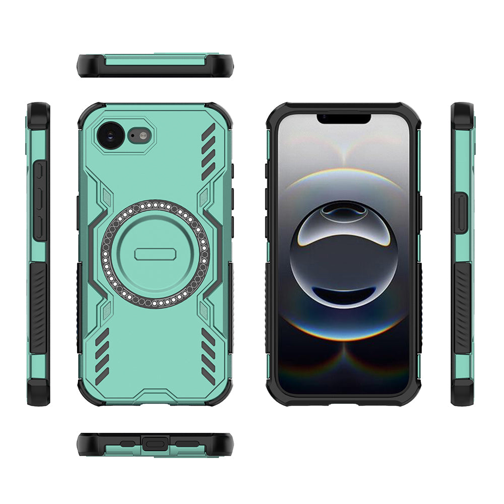 Hybrid Military Grade Shockproof Protection PC-TPU MagSafe Cover for Apple iPhone 16e