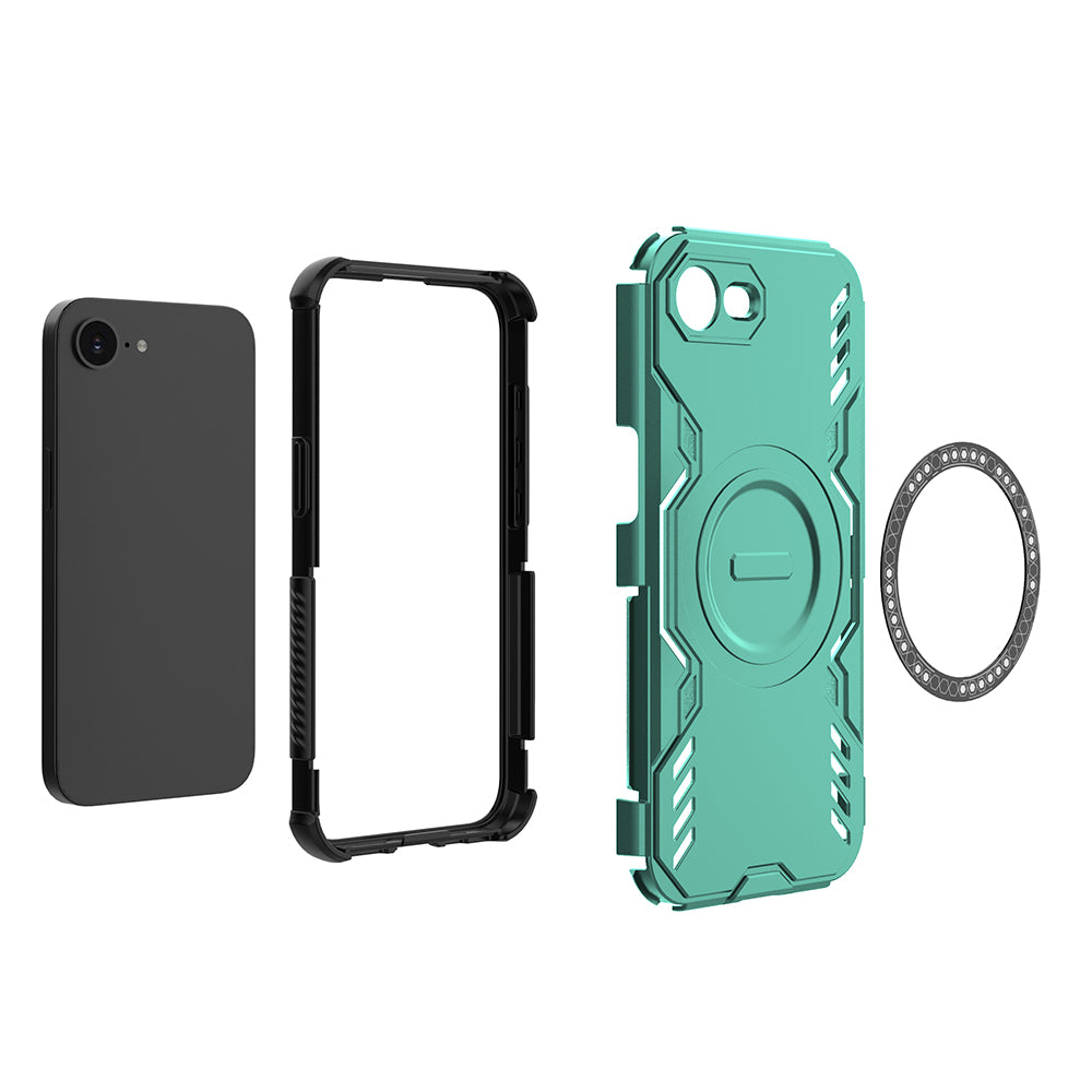Hybrid Military Grade Shockproof Protection PC-TPU MagSafe Cover for Apple iPhone 16e