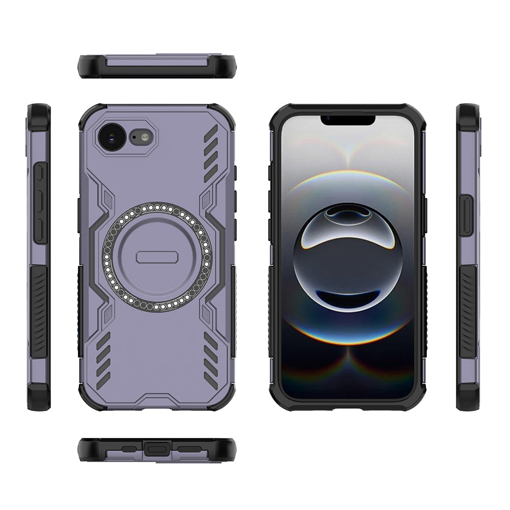 Hybrid Military Grade Shockproof Protection PC-TPU MagSafe Cover for Apple iPhone 16e