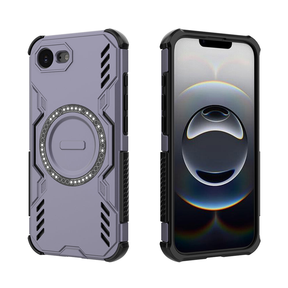 Hybrid Military Grade Shockproof Protection PC-TPU MagSafe Cover for Apple iPhone 16e