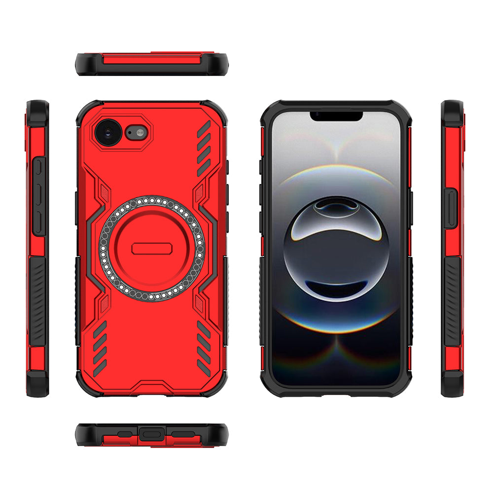 Hybrid Military Grade Shockproof Protection PC-TPU MagSafe Cover for Apple iPhone 16e