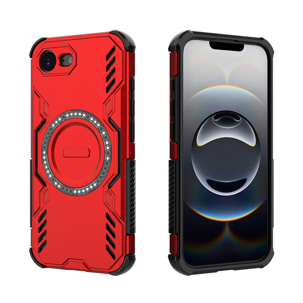 Hybrid Military Grade Shockproof Protection PC-TPU MagSafe Cover for Apple iPhone 16e