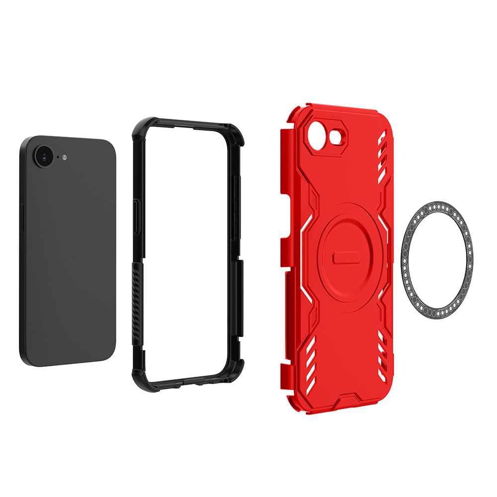 Hybrid Military Grade Shockproof Protection PC-TPU MagSafe Cover for Apple iPhone 16e