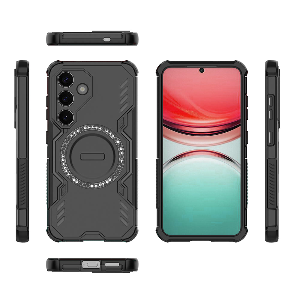 Hybrid Military Grade Shockproof Protection PC-TPU MagSafe Cover for Samsung Galaxy S25 5G
