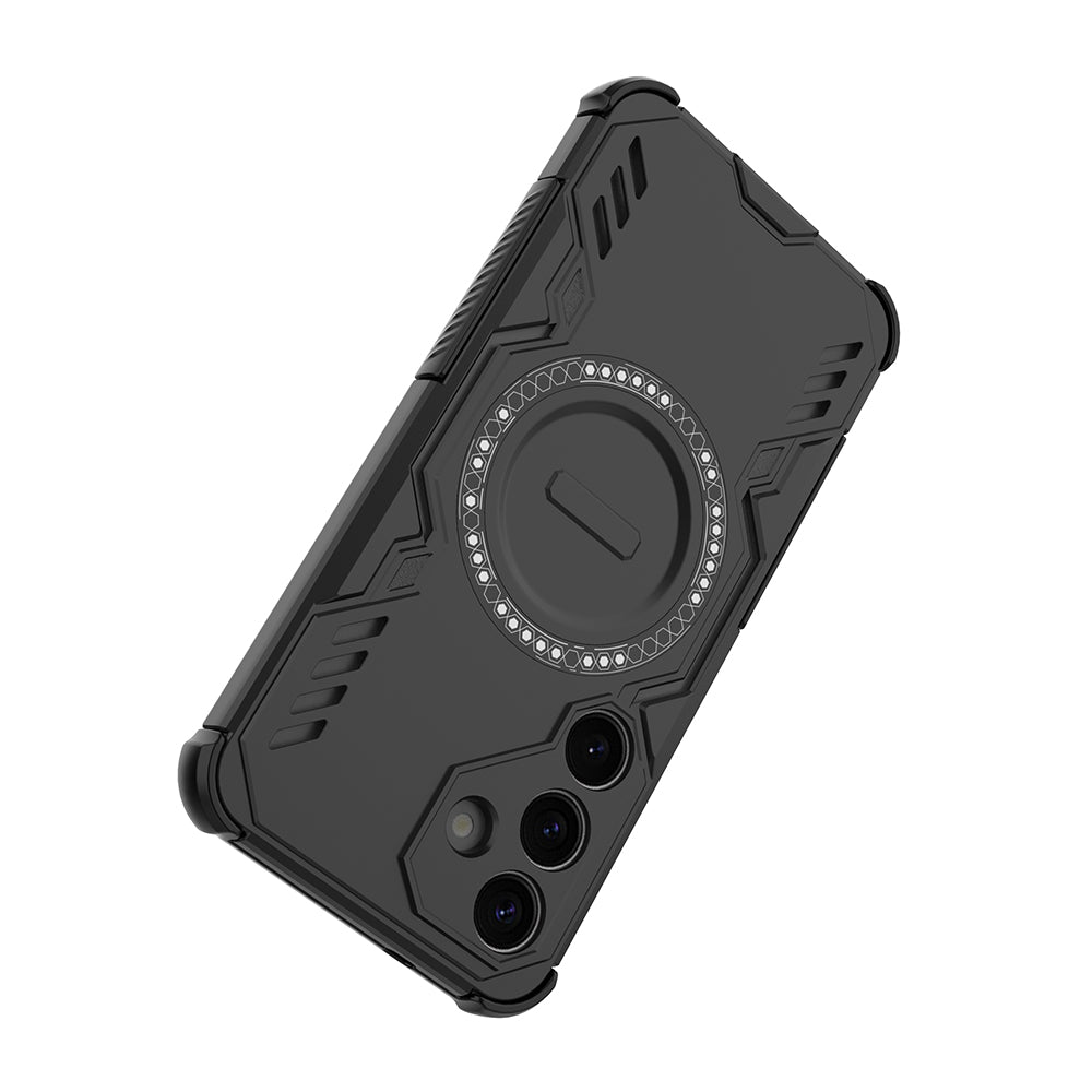 Hybrid Military Grade Shockproof Protection PC-TPU MagSafe Cover for Samsung Galaxy S25 5G