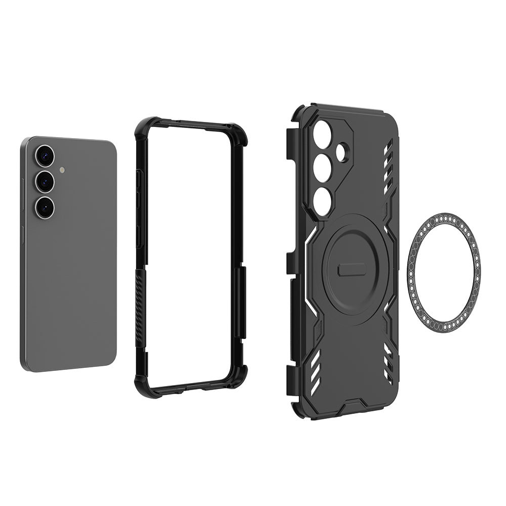 Hybrid Military Grade Shockproof Protection PC-TPU MagSafe Cover for Samsung Galaxy S25 5G