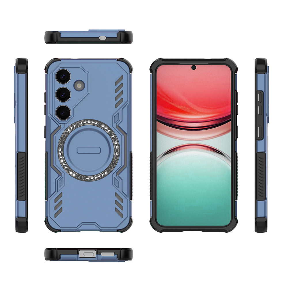 Hybrid Military Grade Shockproof Protection PC-TPU MagSafe Cover for Samsung Galaxy S25 5G