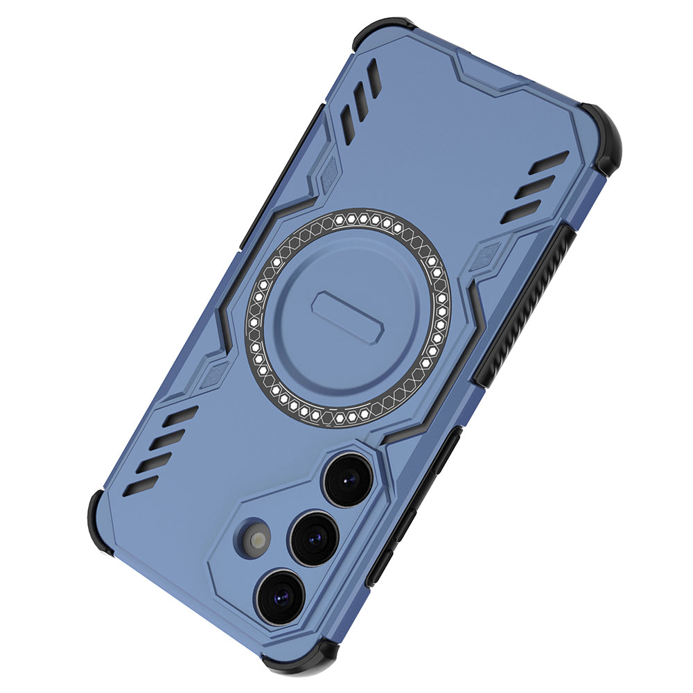 Hybrid Military Grade Shockproof Protection PC-TPU MagSafe Cover for Samsung Galaxy S25 5G