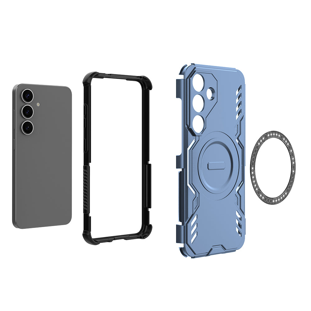 Hybrid Military Grade Shockproof Protection PC-TPU MagSafe Cover for Samsung Galaxy S25 5G