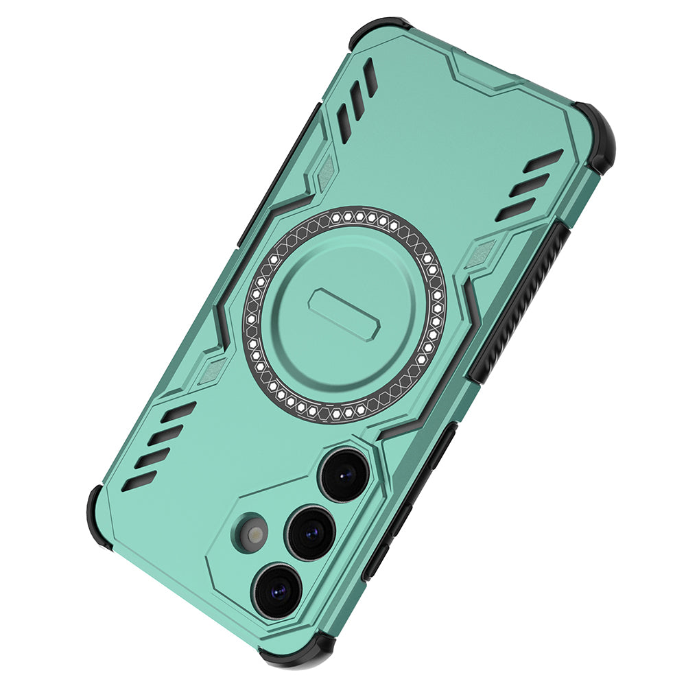 Hybrid Military Grade Shockproof Protection PC-TPU MagSafe Cover for Samsung Galaxy S25 5G