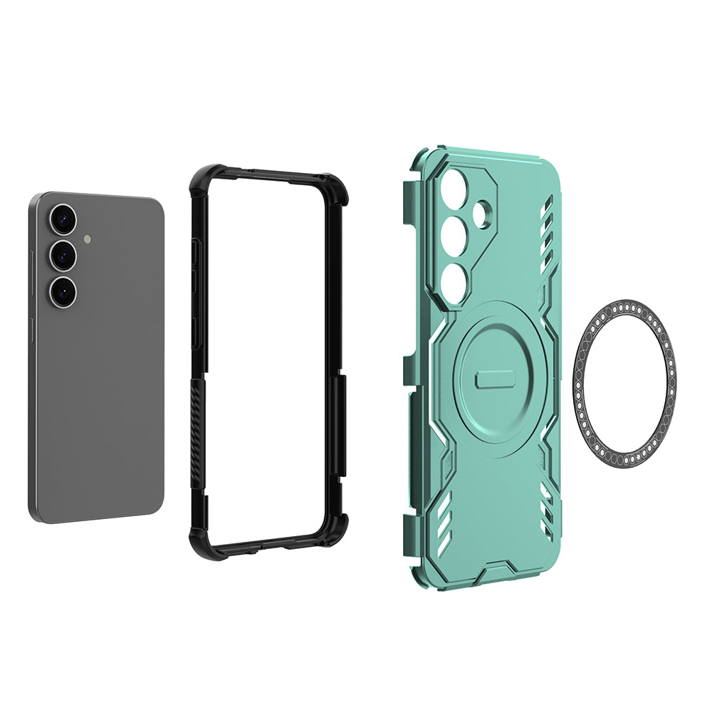 Hybrid Military Grade Shockproof Protection PC-TPU MagSafe Cover for Samsung Galaxy S25 5G