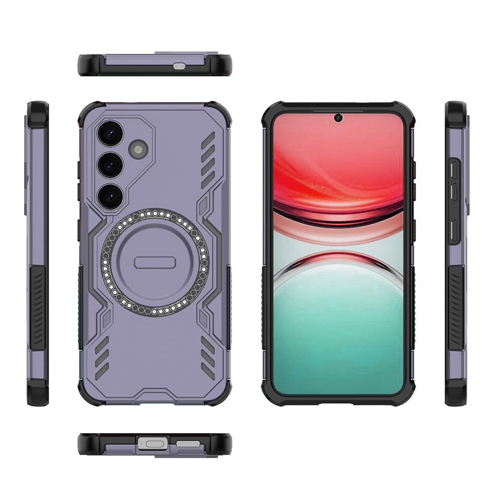 Hybrid Military Grade Shockproof Protection PC-TPU MagSafe Cover for Samsung Galaxy S25 5G