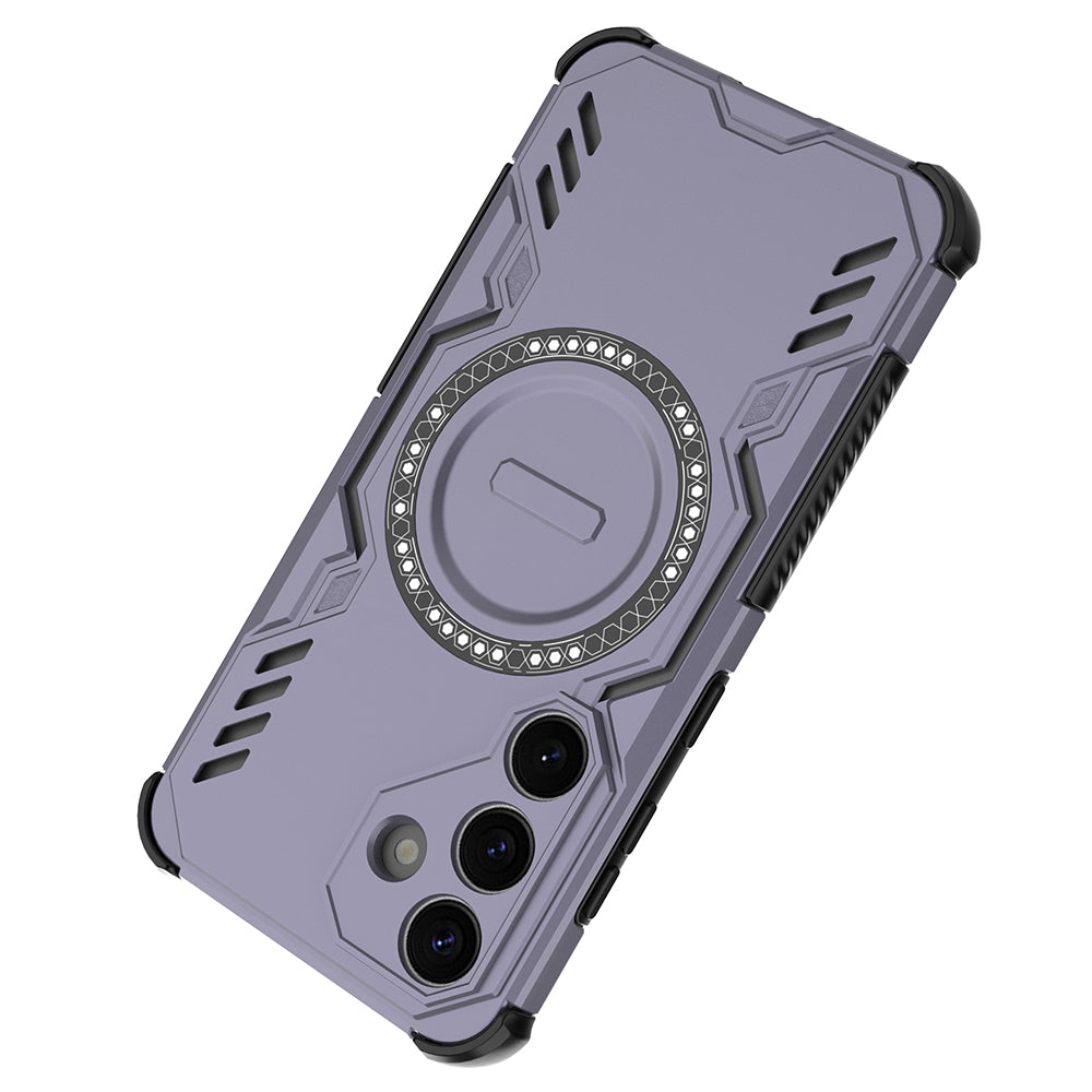 Hybrid Military Grade Shockproof Protection PC-TPU MagSafe Cover for Samsung Galaxy S25 5G