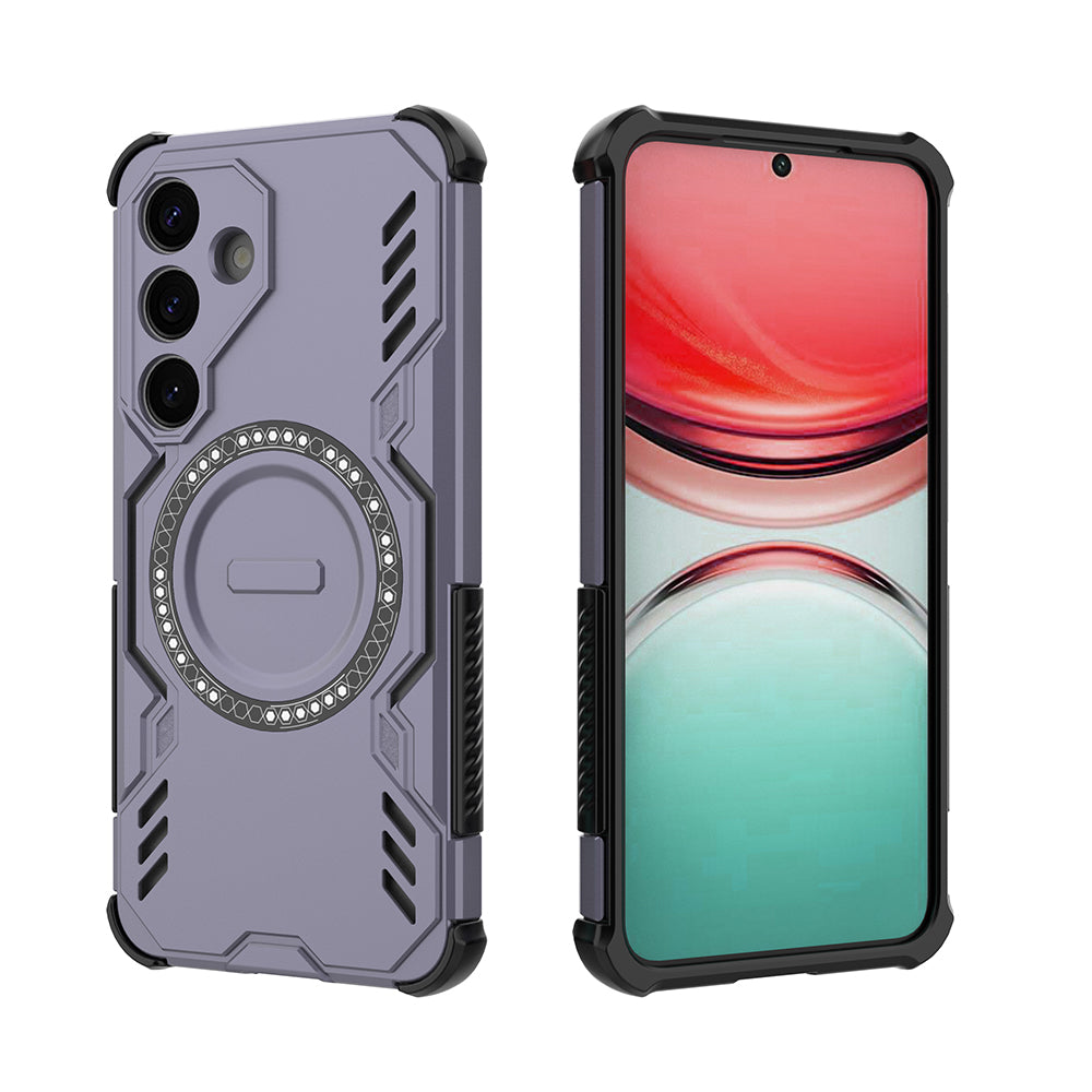 Hybrid Military Grade Shockproof Protection PC-TPU MagSafe Cover for Samsung Galaxy S25 5G