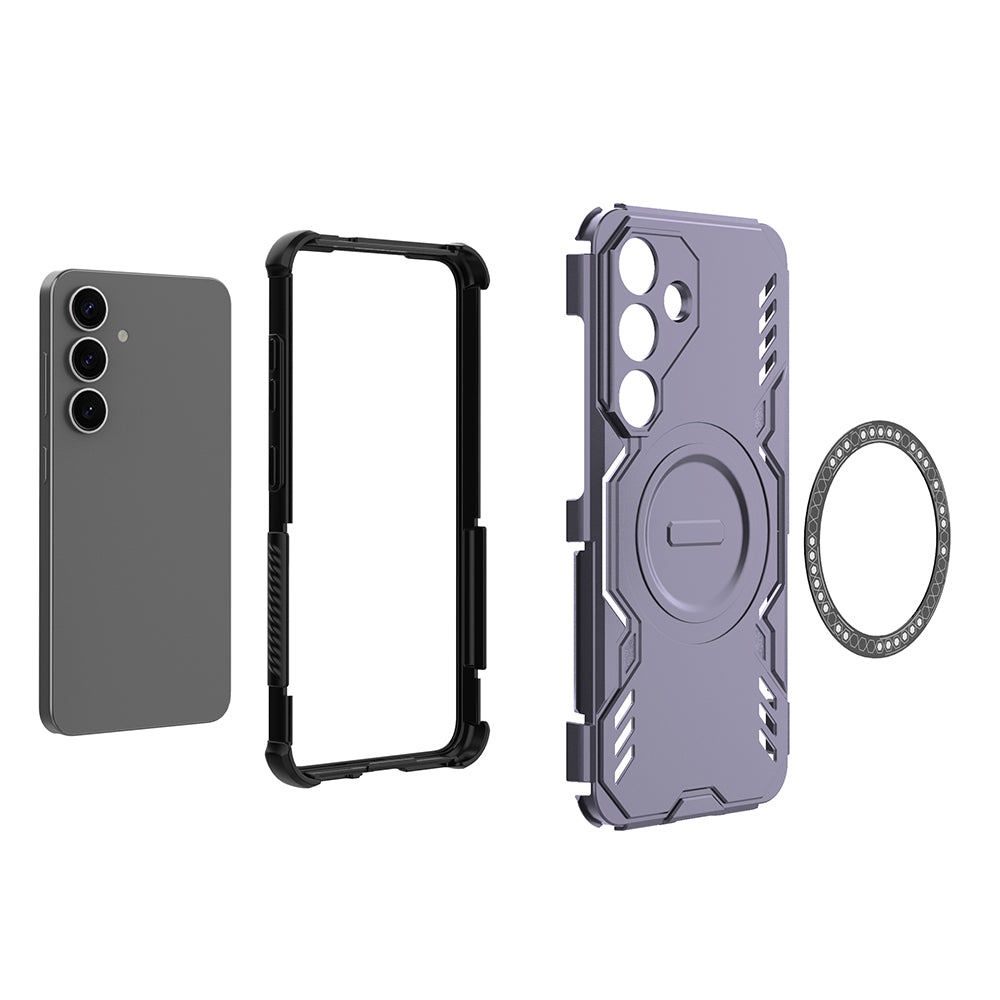 Hybrid Military Grade Shockproof Protection PC-TPU MagSafe Cover for Samsung Galaxy S25 5G
