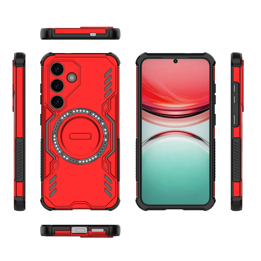 Hybrid Military Grade Shockproof Protection PC-TPU MagSafe Cover for Samsung Galaxy S25 5G