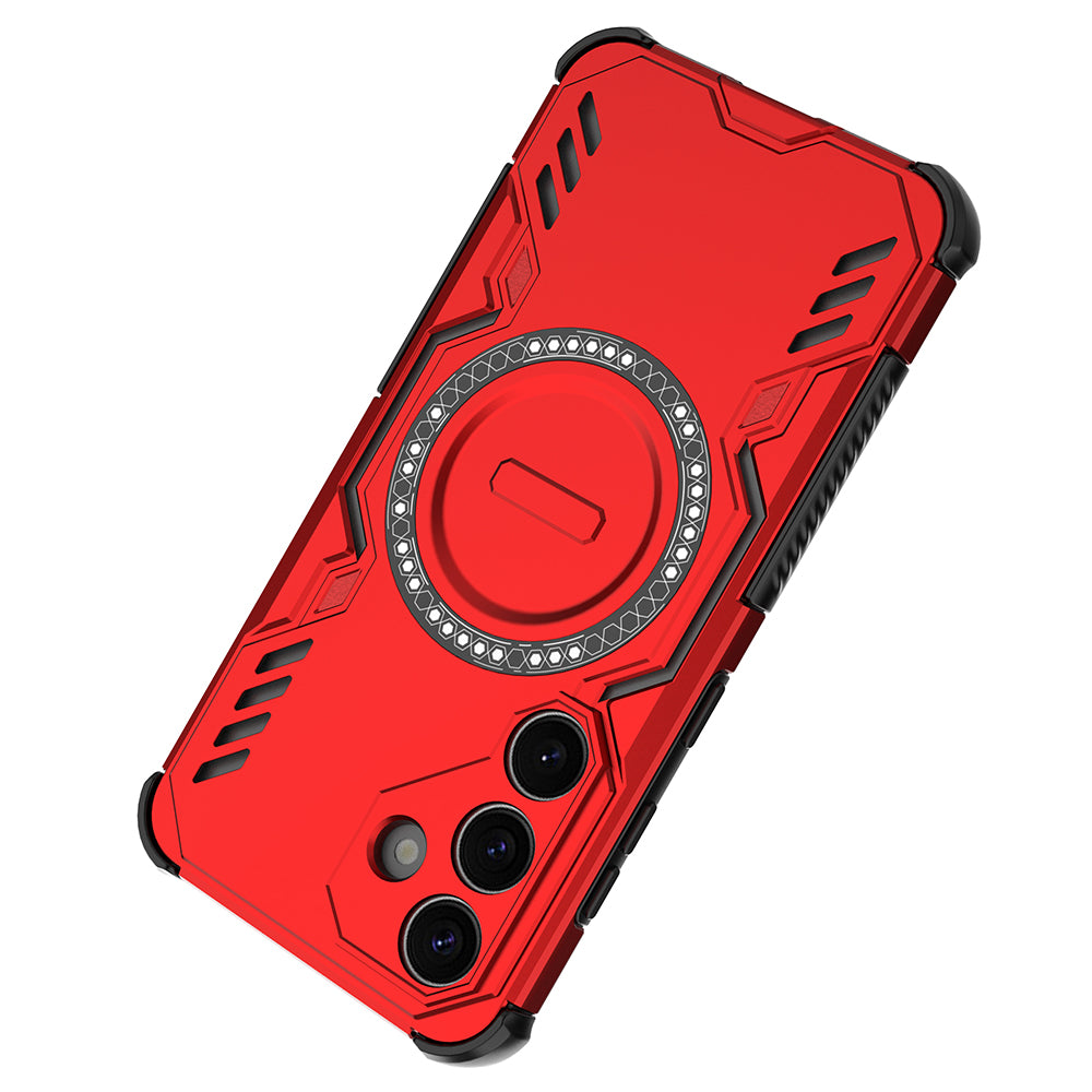 Hybrid Military Grade Shockproof Protection PC-TPU MagSafe Cover for Samsung Galaxy S25 5G