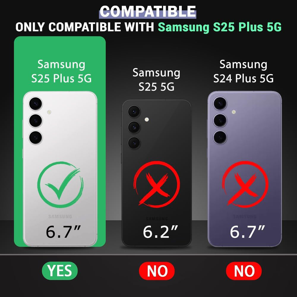 Hybrid Military Grade Shockproof Protection PC-TPU MagSafe Cover for Samsung Galaxy S25 Plus 5G
