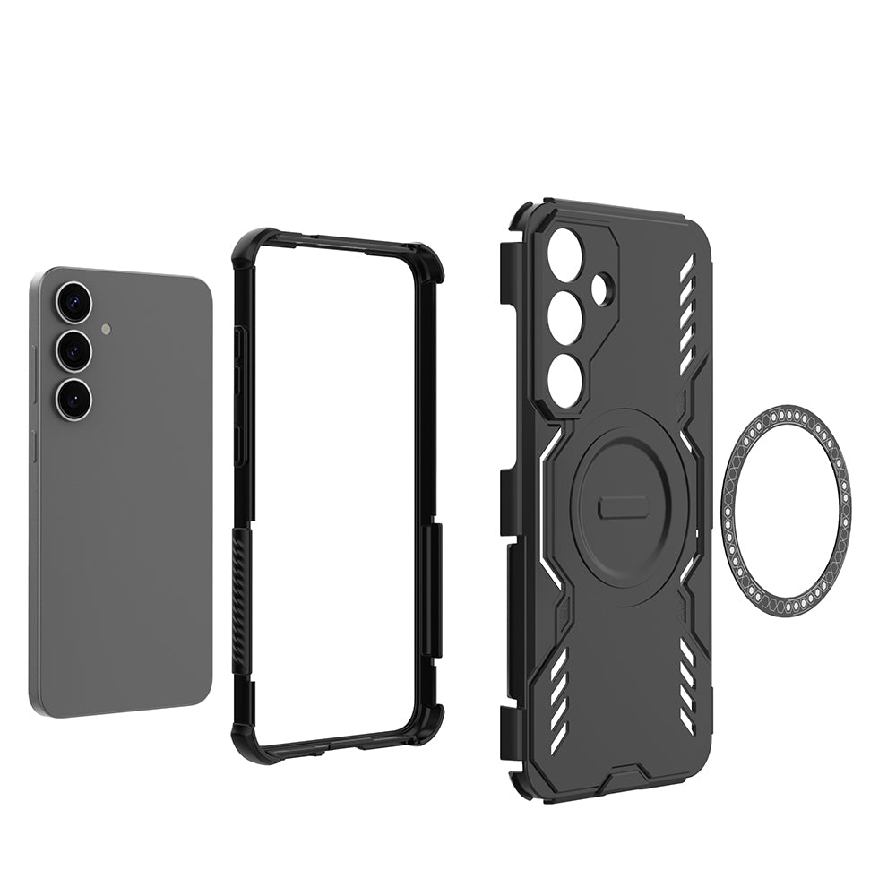 Hybrid Military Grade Shockproof Protection PC-TPU MagSafe Cover for Samsung Galaxy S25 Plus 5G