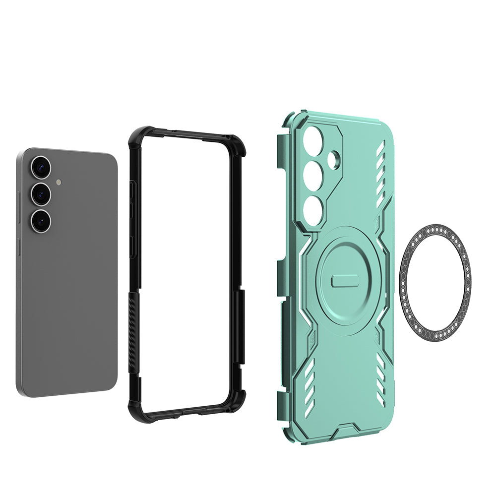 Hybrid Military Grade Shockproof Protection PC-TPU MagSafe Cover for Samsung Galaxy S25 Plus 5G