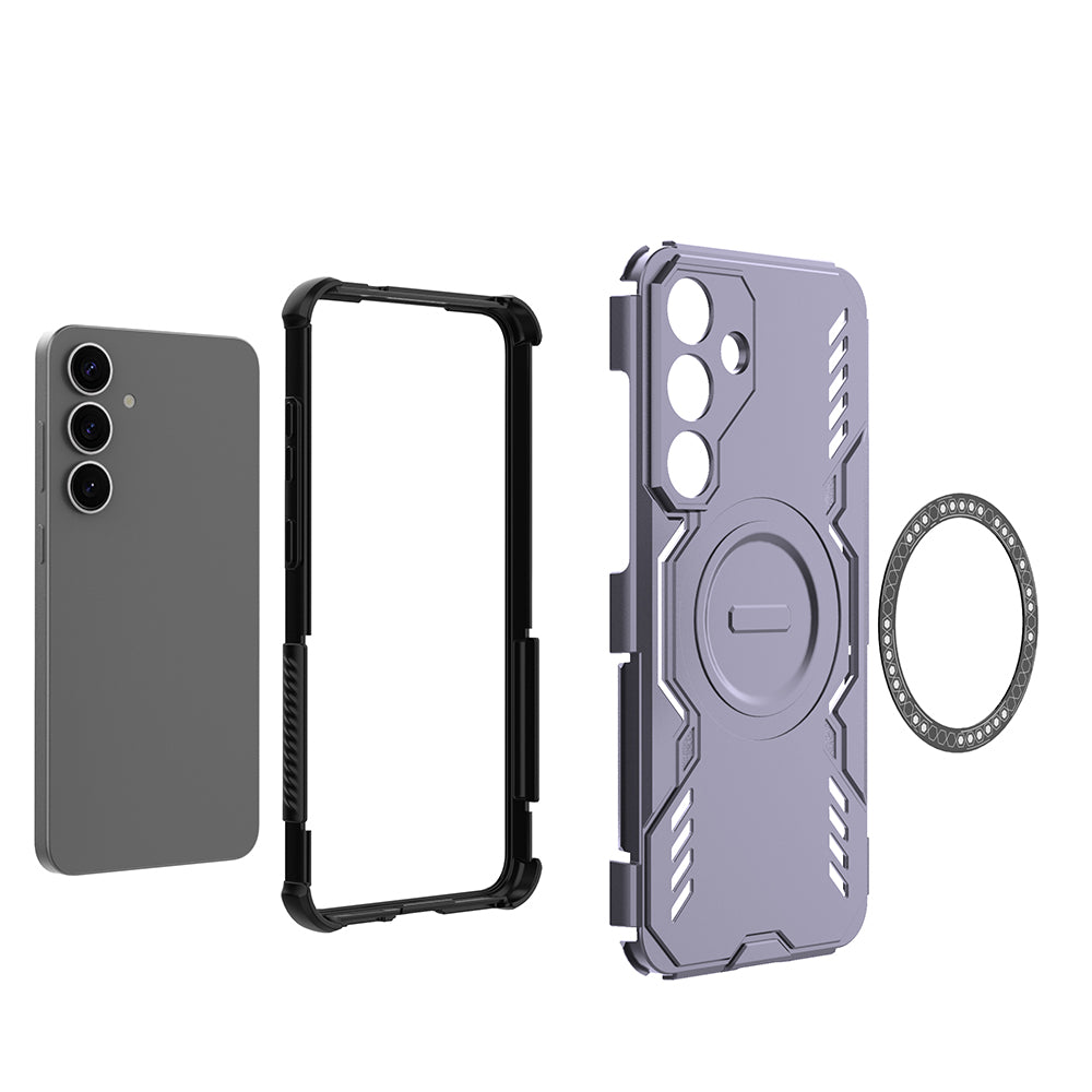 Hybrid Military Grade Shockproof Protection PC-TPU MagSafe Cover for Samsung Galaxy S25 Plus 5G