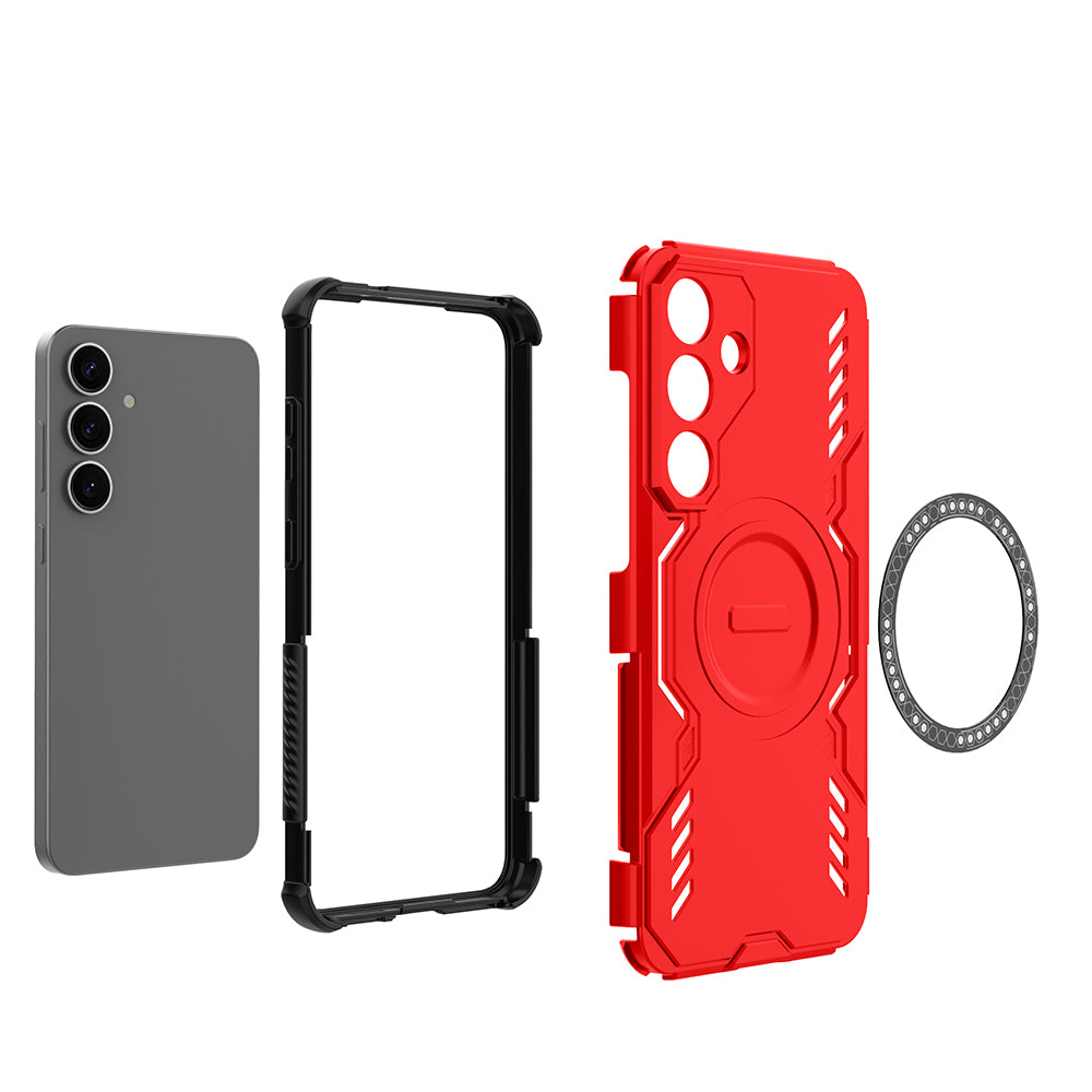 Hybrid Military Grade Shockproof Protection PC-TPU MagSafe Cover for Samsung Galaxy S25 Plus 5G