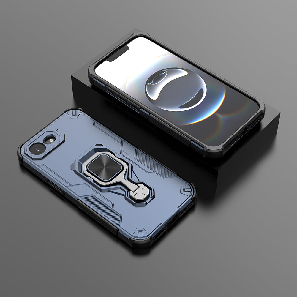 Hybrid Military Grade Armor Kickstand Rotating Ring Holder Case for Apple iPhone 16e