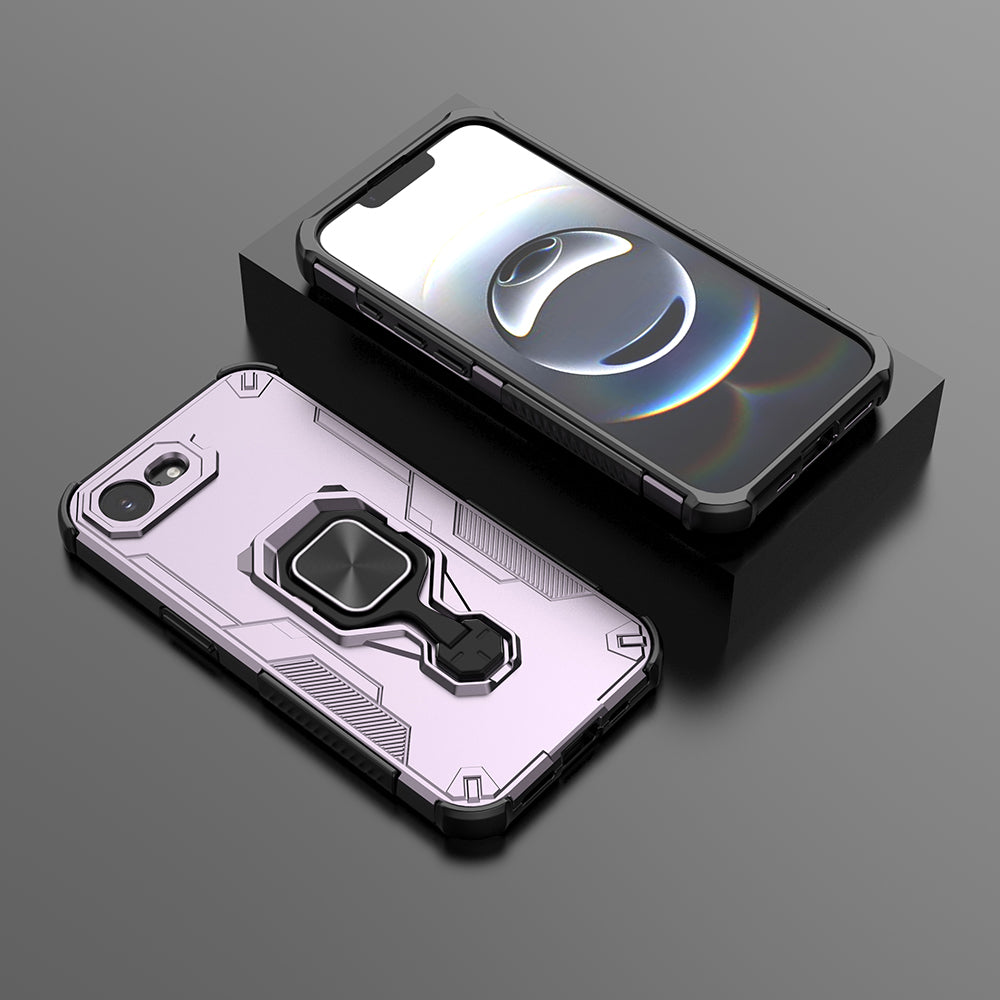 Hybrid Military Grade Armor Kickstand Rotating Ring Holder Case for Apple iPhone 16e