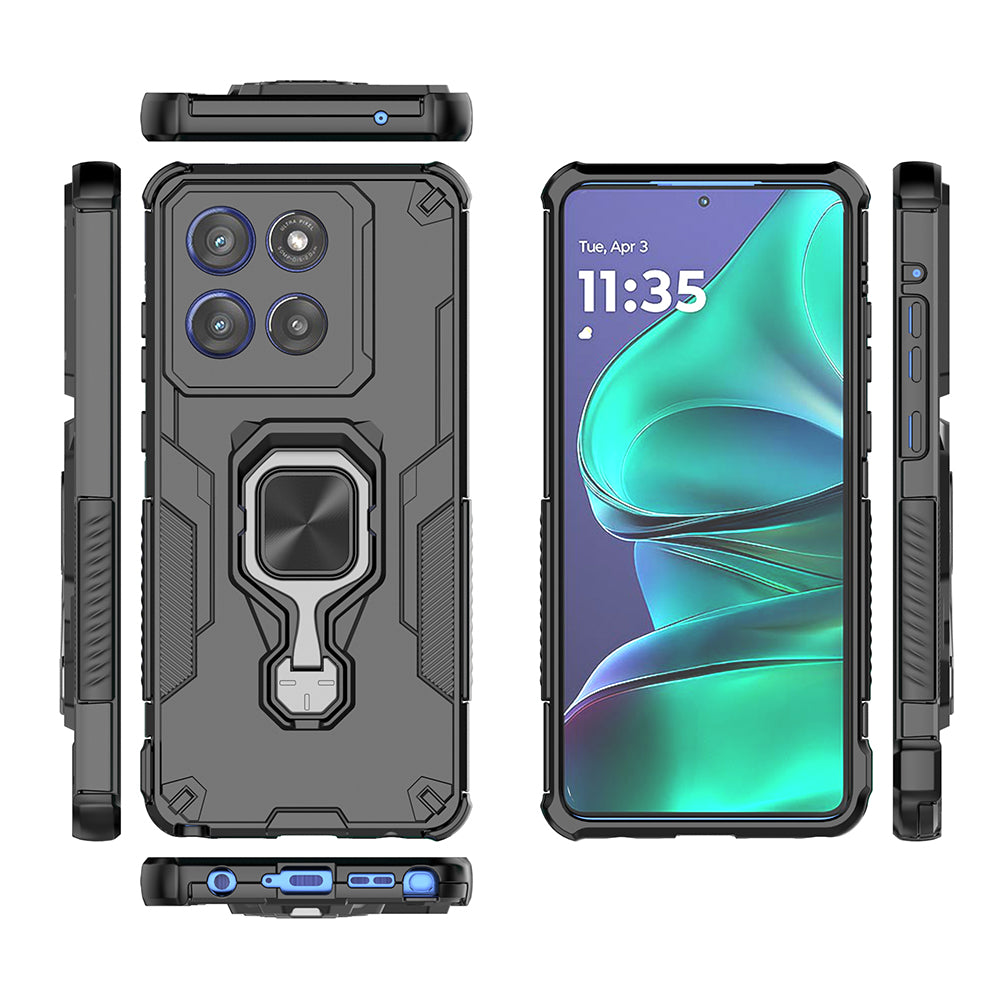Hybrid Military Grade Armor Kickstand Rotating Ring Holder Case for Motorola Edge 60 Stylus 5G