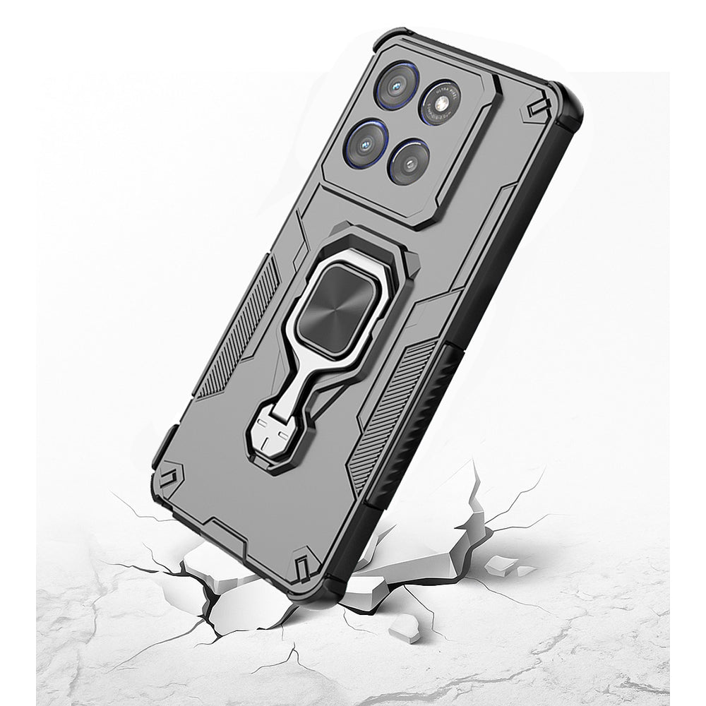 Hybrid Military Grade Armor Kickstand Rotating Ring Holder Case for Motorola Edge 60 Stylus 5G