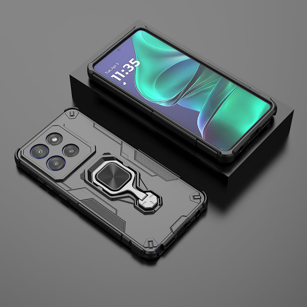 Hybrid Military Grade Armor Kickstand Rotating Ring Holder Case for Motorola Edge 60 Stylus 5G