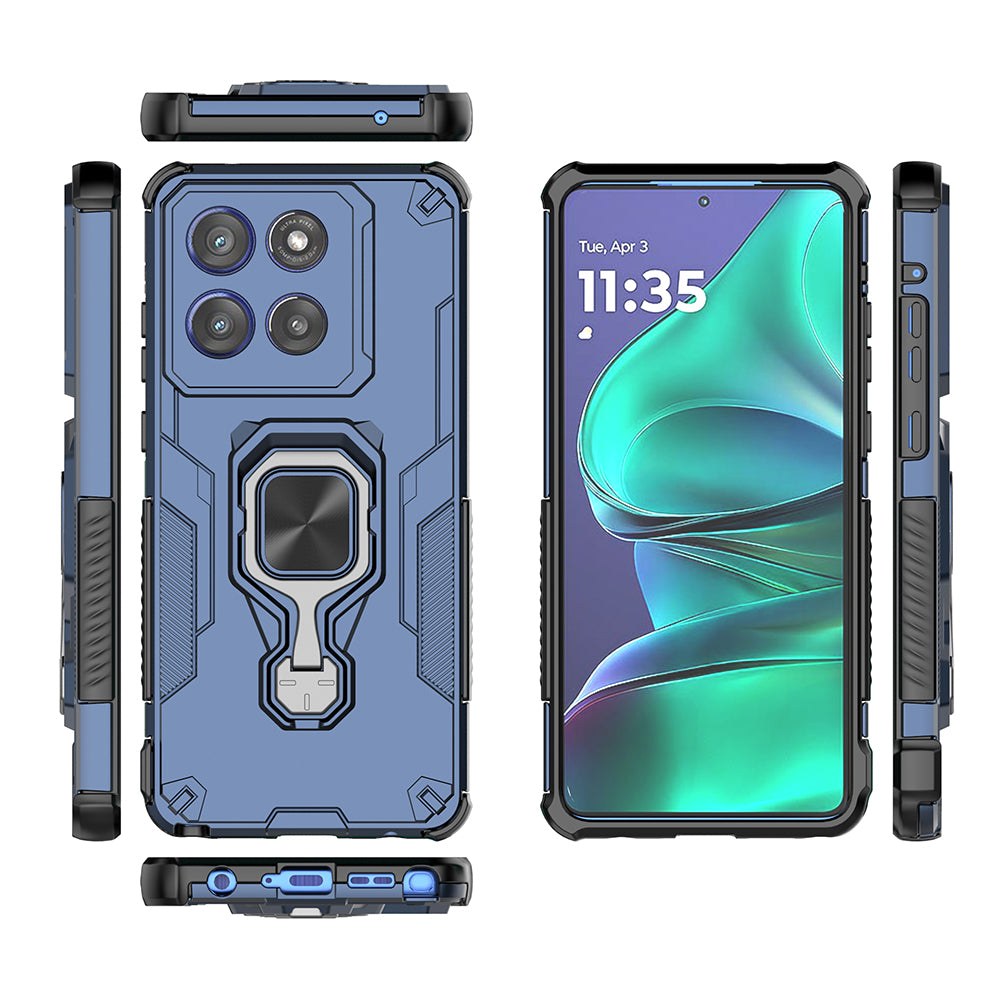 Hybrid Military Grade Armor Kickstand Rotating Ring Holder Case for Motorola Edge 60 Stylus 5G