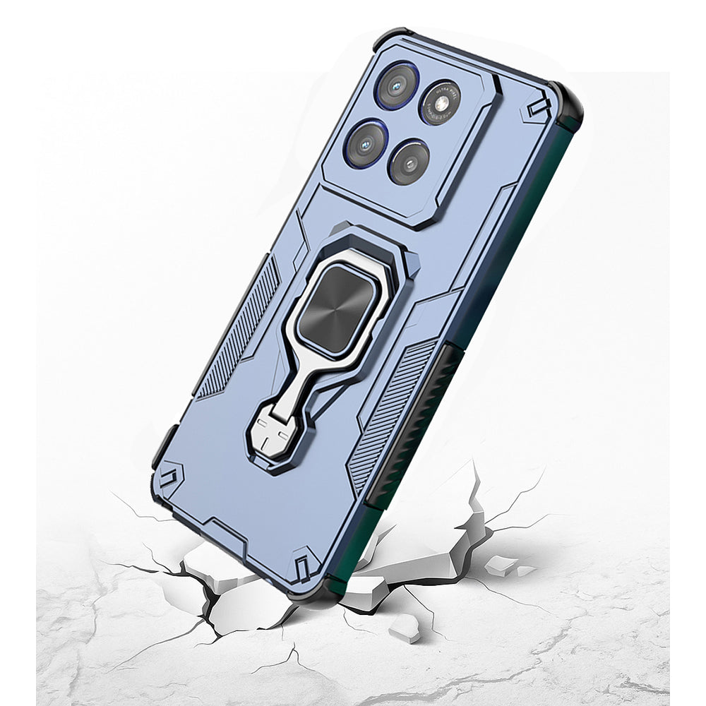 Hybrid Military Grade Armor Kickstand Rotating Ring Holder Case for Motorola Edge 60 Stylus 5G