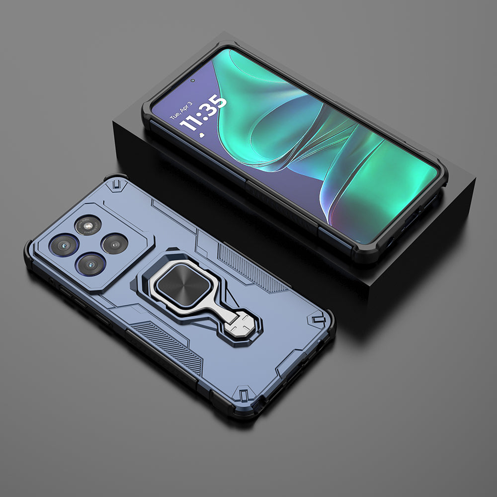 Hybrid Military Grade Armor Kickstand Rotating Ring Holder Case for Motorola Edge 60 Stylus 5G