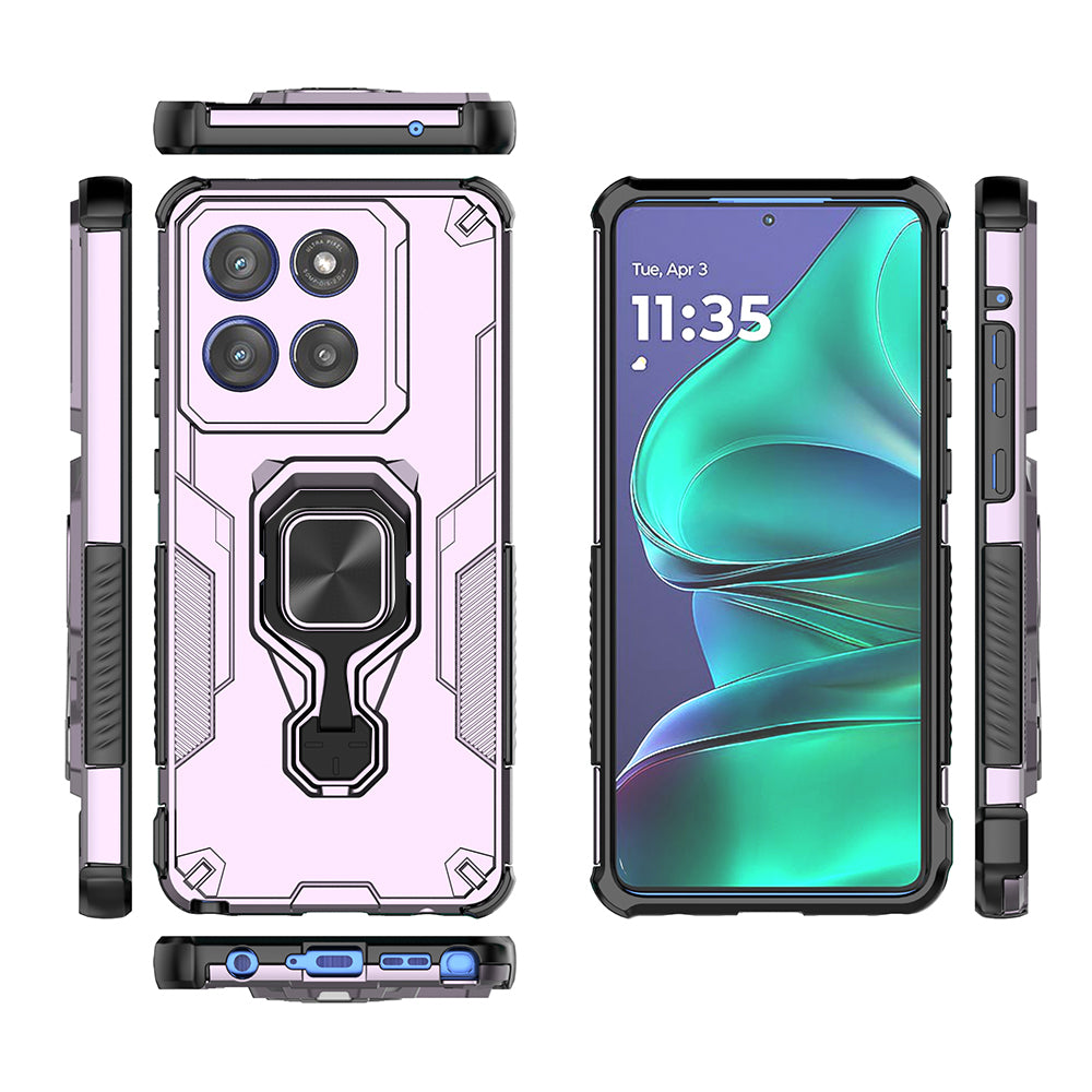 Hybrid Military Grade Armor Kickstand Rotating Ring Holder Case for Motorola Edge 60 Stylus 5G