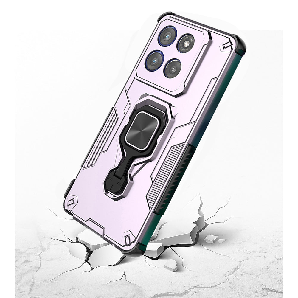 Hybrid Military Grade Armor Kickstand Rotating Ring Holder Case for Motorola Edge 60 Stylus 5G