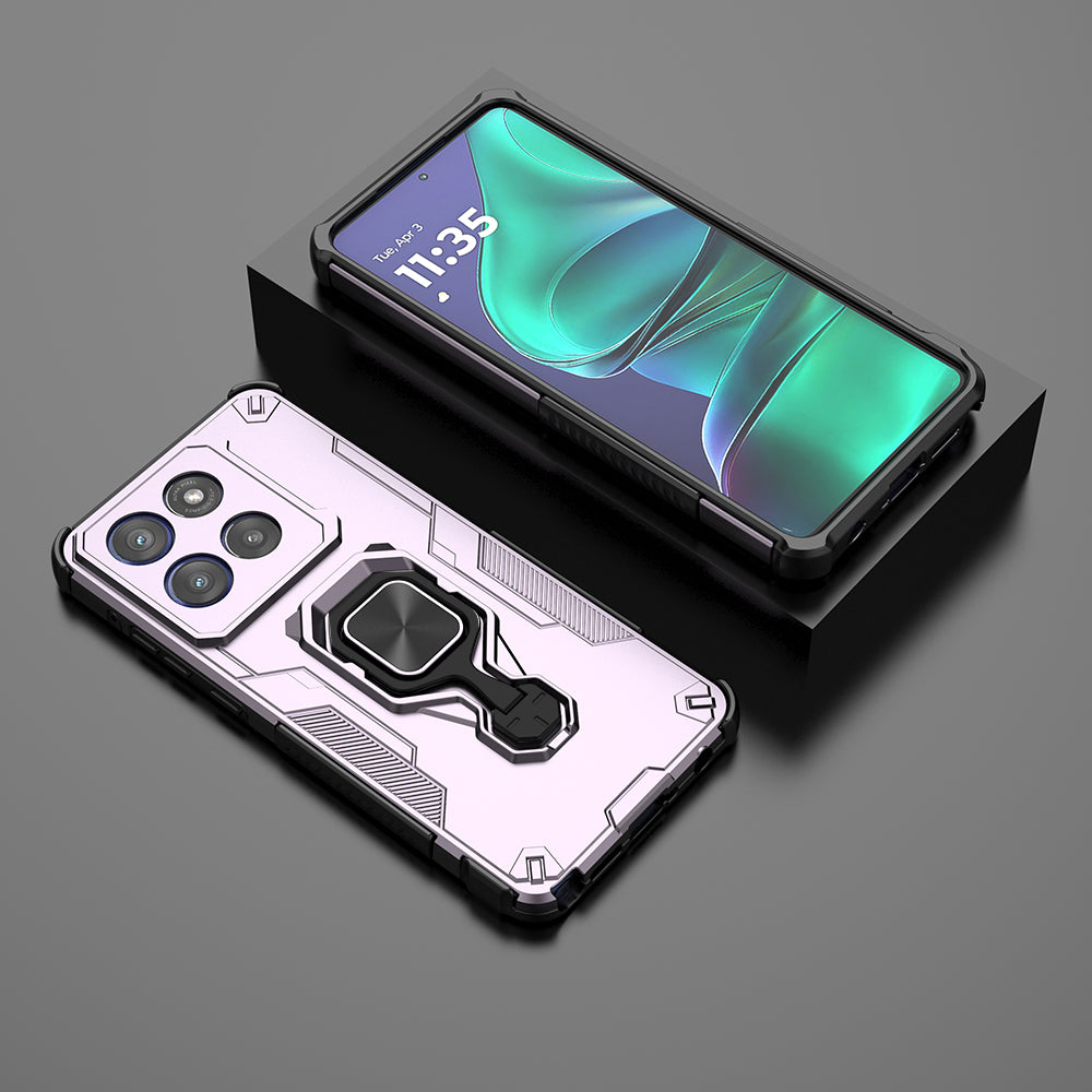 Hybrid Military Grade Armor Kickstand Rotating Ring Holder Case for Motorola Edge 60 Stylus 5G